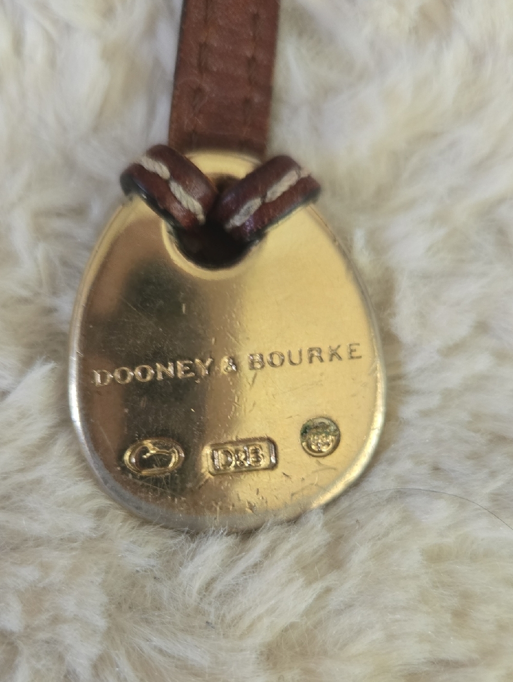 Leather Brown Gold Duck Charm - Picture 3 of 3